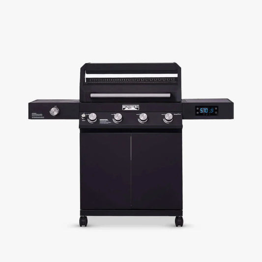 Monument Grills Denali 425 Series | 4 Burner Smart Tech Propane Gas Grill in Black - D425