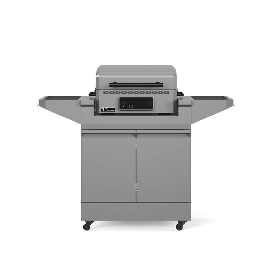 TYTUS Emberwood Electric Grill and Griddle with Grill and Prep Cart  - TDT-CRT-EGRD