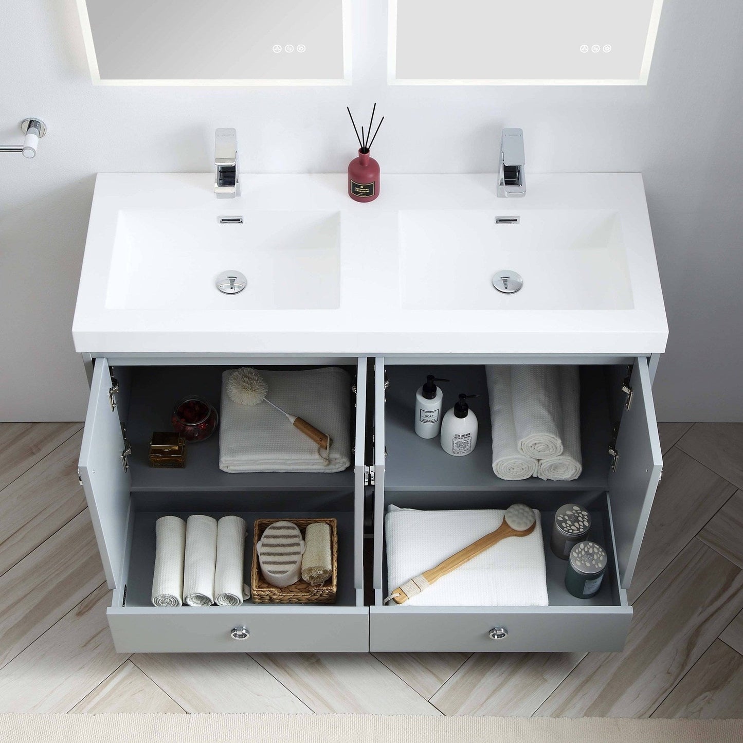 Blossom Lyon 48 Inch Bathroom Vanity – Double Sinks - V8023 48 01D