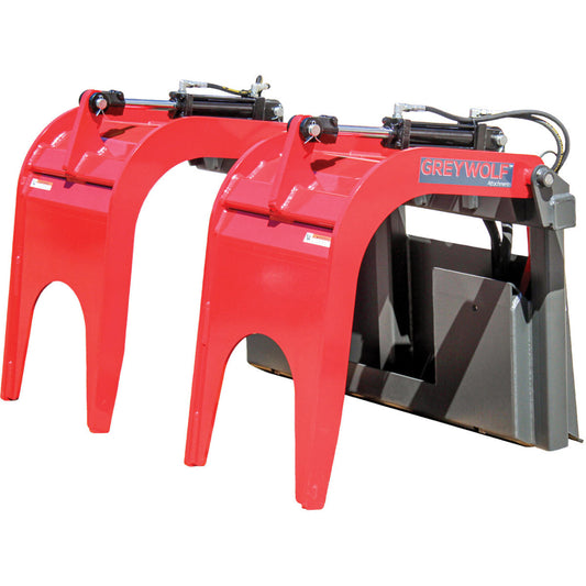 Grey Wolf Skid Steer Double Quick Attach Grapple -  (1066)
