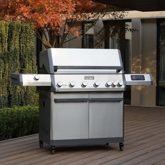 Monument Grills Eminence 605 Series | 6 Burner Advanced Propane Gas Grill in Stainless Steel (Natural Gas Convertible) - E605