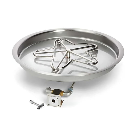 19″ Match Lit Fire Pit Kit - PENTA19MLFPK-FLEX-NG