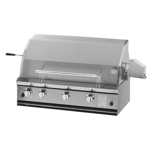ProFire Briquette Series 36-Inch Built-In Grill Head With Rotisserie - BQPF36R-P