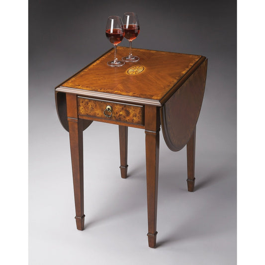 Butler Specialty Company Glenview Pembroke Side Table, Medium Brown  - 1576101