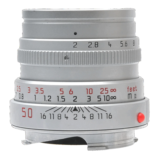 Leica 50mm f2 Summicon-M V4  Silver, Boxed  3630759