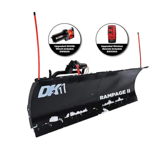 DK2 RAMP8219 Rampage II 82 x 19 in. Snow Plow for Trucks and SUV New - RAMP8219