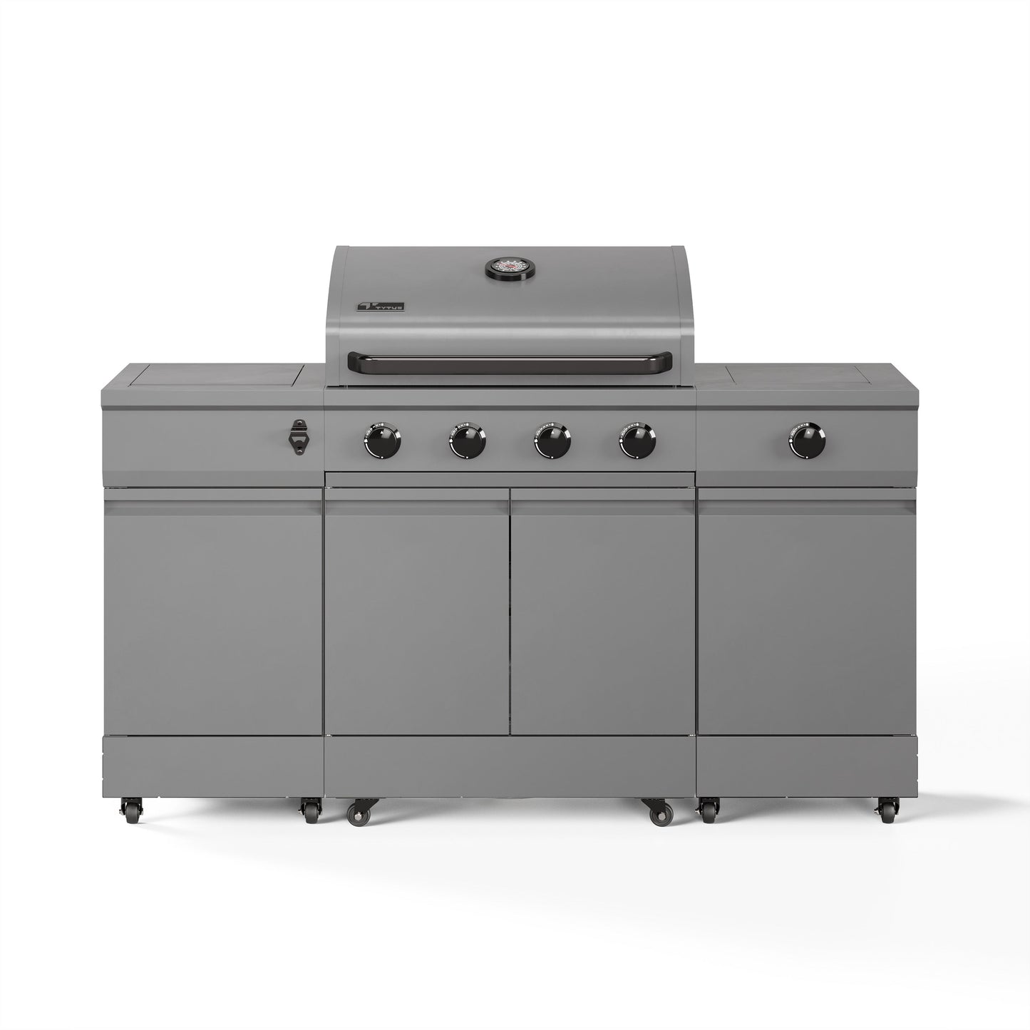 TYTUS Fresno 5-Burner LP/NG Convertible Grill in Gunmetal Gray - TDT-021-0101
