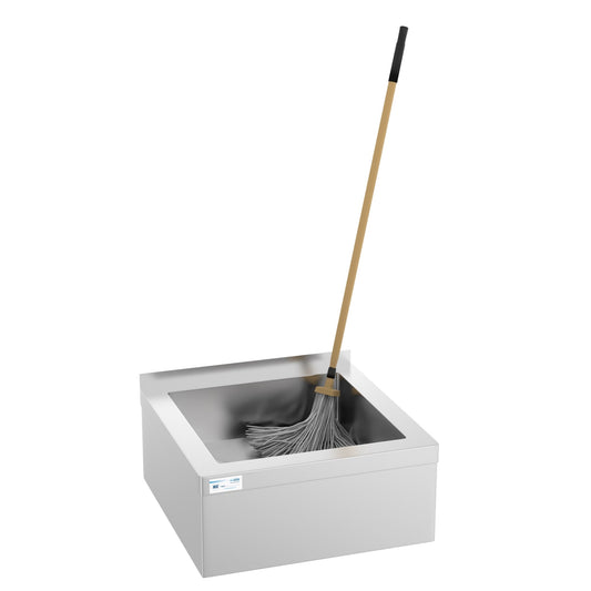 KOOLMORE 13 in. Commercial Floor Mop Sink with Deep Basin, Bowl size 24" x 24" x 13"  - MPS-2424133.