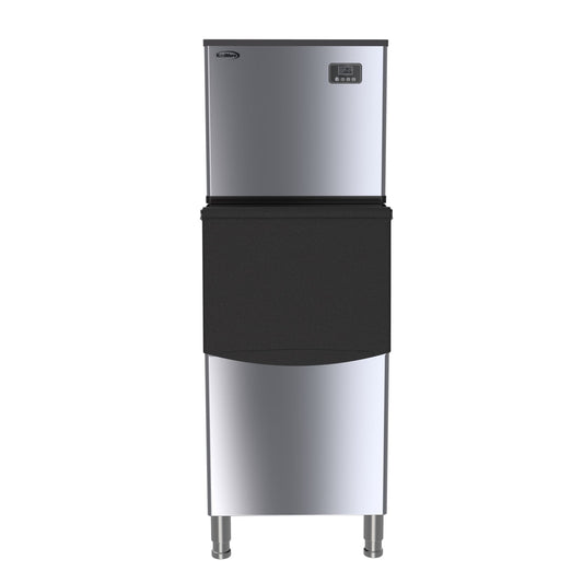 KOOLMORE CIM315 25 in. Stainless-Steel Commercial Air cooled Modular Ice Maker with Full Cube Production, 315lbs/24h, CIM-315. - CIM315