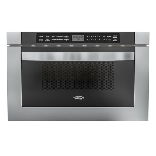 KOOLMORE 24 in. Stainless-Steel Microwave Drawer, Wall-Mounted with Flat Bottom,1.2 Cu. Ft.  - KMMD1SS