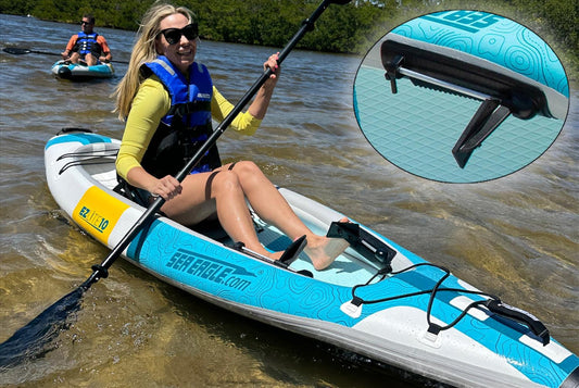 Sea Eagle EZLITE10K_PC 10' EZLite10 Inflatable Kayak Pro Carbon Package New - EZLITE10K_PC