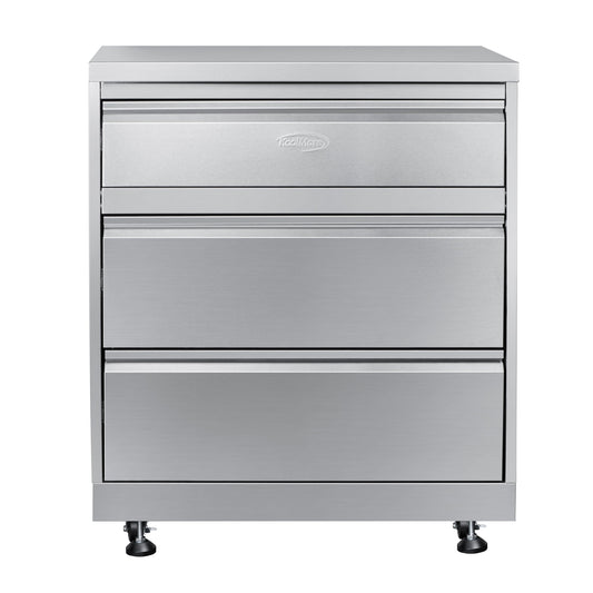 KOOLMORE 32 in. Stainless-Steel Outdoor Kitchen Cabinet with Three Drawers  - KMOKSCAB3