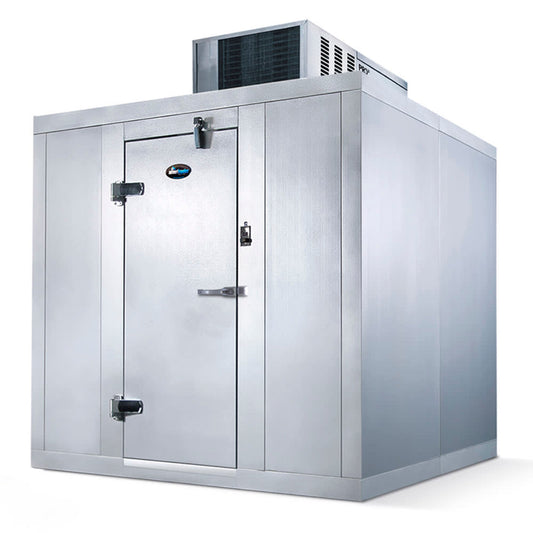 AmeriKooler QC06XX77**FBSC Indoor Walk-In Cooler 6' Wide (Door Side) 7'7" H With Floor - AKQC060677FBSC