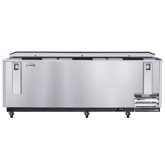 KOOLMORE 95 in. Commercial Bottle Cooler in Stainless-Steel with Built-In Opener, ETL Listed, 30 cu. ft - KMBOC95SS