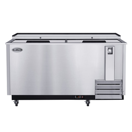 KOOLMORE 65 in. Commercial Bottle Cooler in Stainless-Steel with Built-In Opener, ETL Listed, 19 cu. ft.  - KMBOC65SS