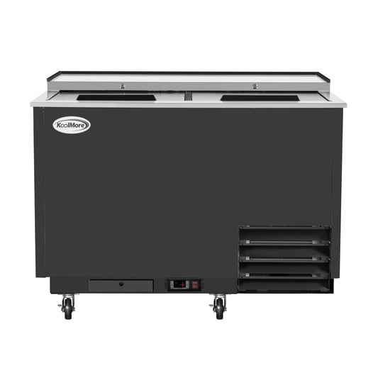 KOOLMORE 50 in. Commercial Glass Froster in Black Steel, ETL Listed, 14 cu. ft. - KMGF50BK