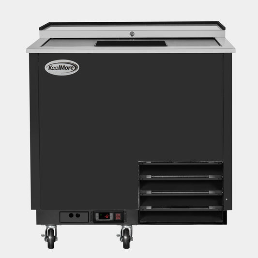 KOOLMORE 36 in. Commercial Glass Froster in Black Steel, ETL Listed, 9 cu. ft. - KMGF36BK