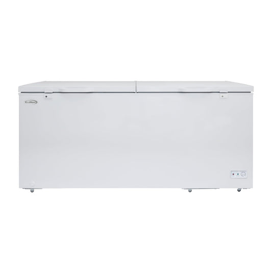 KOOLMORE KMSCF30C 79 in. Commercial Chest Freezer, 30 Cu. Ft. in White, ETL Listed  - KM-SCF-30C