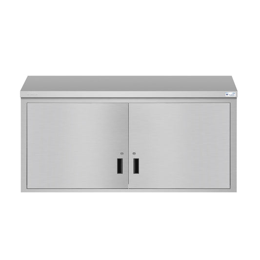 KOOLMORE KMWMC1560S 60 in. Kitchen Wall Cabinet with Hinged Doors and 2 shelves in Stainless-Steel  - KM-WMC-1560-S