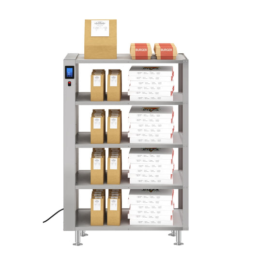 KOOLMORE Five-Shelve Commercial Take Out Warmer Cabinet with Touch Screen in Stainless-Steel, UL and NSF Listed  - KM-WSC-T5