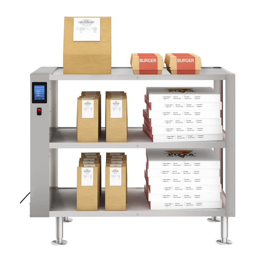KOOLMORE Three-Shelve Commercial Take Out Warmer Cabinet with Touch Screen in Stainless-Steel, UL and NSF Listed  - KM-WSC-T3