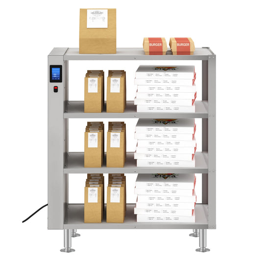 KOOLMORE Four-Shelve Commercial Take Out Warmer Cabinet with Touch Screen in Stainless-Steel, UL and NSF Listed  - KM-WSC-T4
