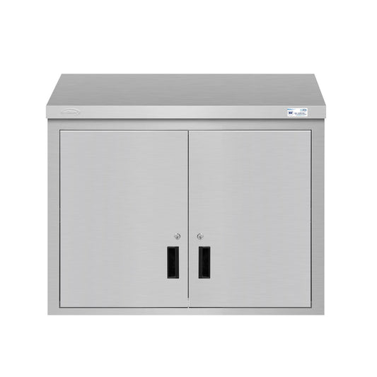 KOOLMORE KMWMC1536S 36 in. Kitchen Wall Cabinet with Hinged Doors and 2 shelves in Stainless-Steel  - KM-WMC-1536-S