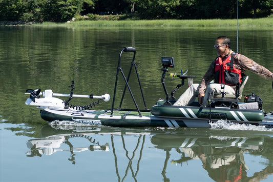 Sea Eagle FS1210K_FR 12'10" FishSUP 1210 Inflatable Fishing Paddleboard Swivel Seat Fishing Rig Package New - FS1210K_FR
