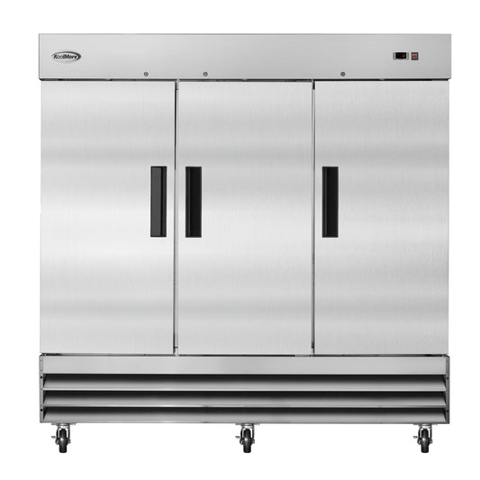 KOOLMORE 82 in. Three-Door Reach-In Freezer 72 cu ft. -  RIF-3D-SS