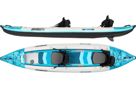 Sea Eagle 385FTK_P 385FT FastTrack V-Bottom Inflatable Kayak Pro Package New - 385FTK_P