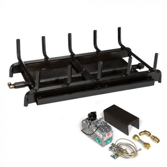 Grand Canyon Indoor Double Sided 2 Burner System with Millivolt and Remote System 2BRN-ST-MVK-GCRK