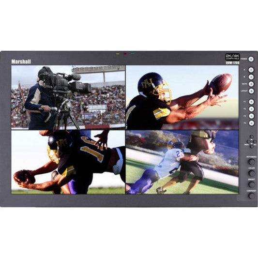 Marshall  Quad View 17 inch native resolution. 4K quad 3GSDI (IMD) - QVW-1708-3G