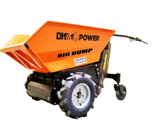 DK2 OPD811 8 cu. ft. 1100 lbs. Capacity Electric Powered Dump Cart with Auto-Stop Release and Brake New - OPD811