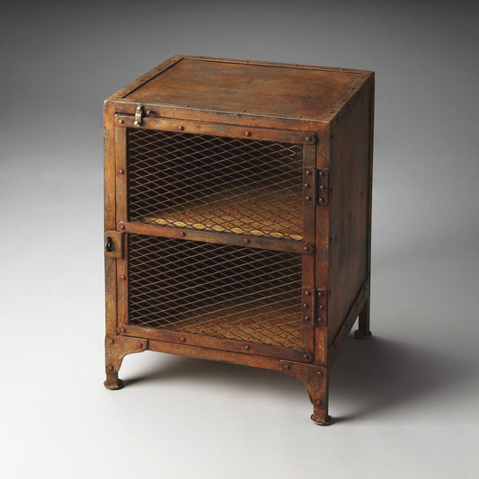 Butler Specialty Company Lucas Industrial Chic End Table, Medium Brown  - 3132025