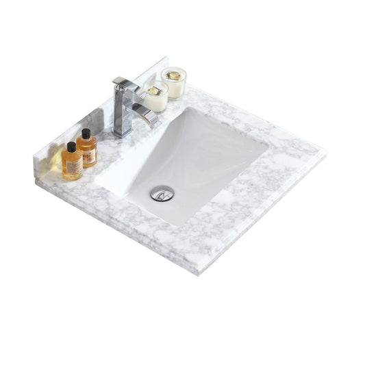 Laviva White Carrara Countertop - 313SQ1H-24-WC
