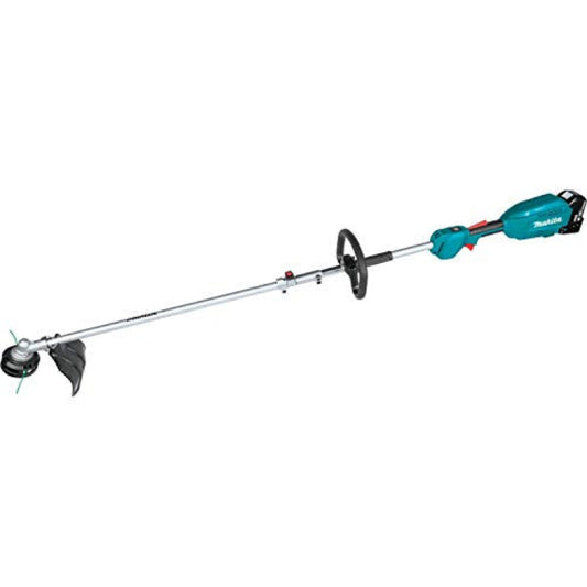Makita 18V LXT Lithium‑Ion Brushless Cordless Couple Shaft Power Head Kit w/ 13" String Trimmer & 10" Pole Saw Attachments - XUX02SM1X4