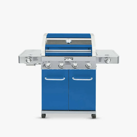 Monument Grills Classic 35633B Series | 4 Burner Propane Gas Grill in Blue - 35633B