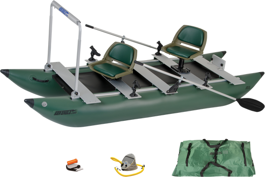 Sea Eagle 375FCK_P FoldCat Inflatable Fishing Boat Pro Angler Guide Package New - 375FCK_P