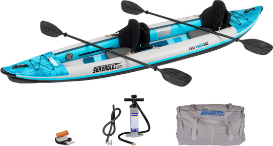 Sea Eagle 385FTK_P 385FT FastTrack V-Bottom Inflatable Kayak Pro Package New - 385FTK_P