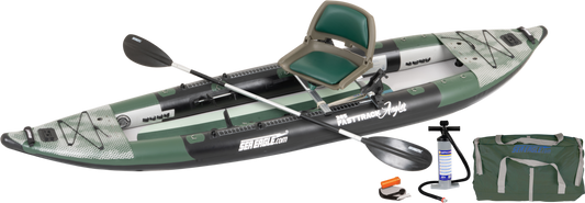 Sea Eagle 385FTAK_FR FastTrack Swivel Seat Fishing Rig Kayak Package New - 385FTAK_FR