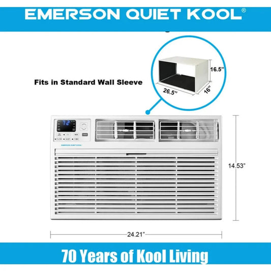 Emerson Quiet - 14000 BTU TTW Air Conditioner with Wifi Controls, 230V | EATC14RSD2T