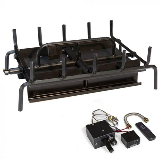 Grand Canyon Indoor Double Sided 3 Burner System with Modulating Millivolt and Remote System 3BRN-ST-MMVR