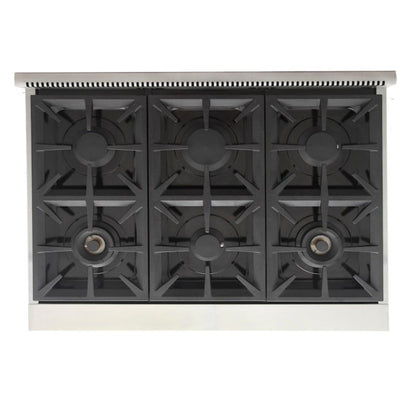Kucht Professional 36" 5.2 cu. ft. Propane Gas Range in Stainless Steel with True Simmer Burners, KFX3600X/LP-S - KFX3600X/LP-S