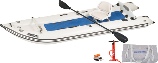 Sea Eagle 437PSK_ST PaddleSki Inflatable Catamaran Boat Solo Start-up Package New - 437PSK_ST