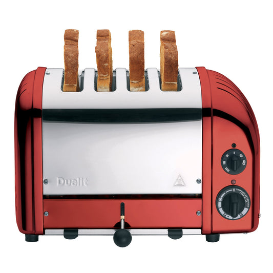 Dualit New Generation Classic 4-Slice Toaster in Apple Candy Red - 47171