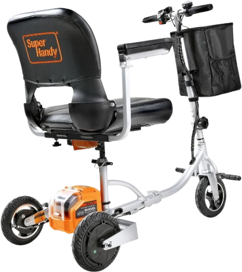 Super Handy GCAT021 Folding Mobility Scooter Plus with 3-Wheels Long Range 48V Brushless Motor and Extra Battery New Canada Only - GCAT021