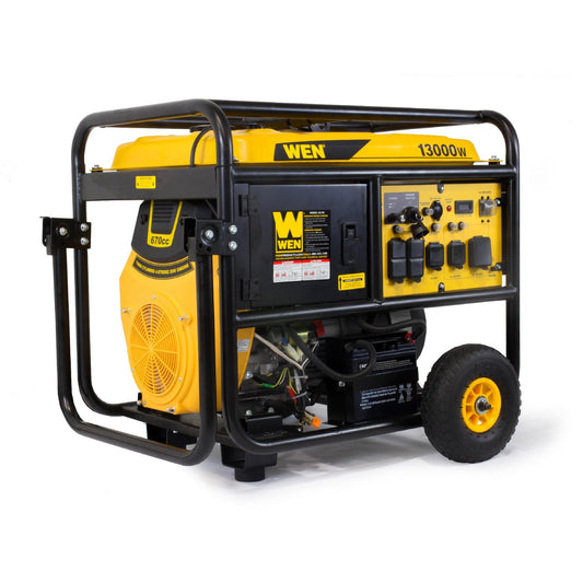 WEN 5613K 13000-Watt Portable Standby Generator with Wheel Kit and Electric Start - 5613K