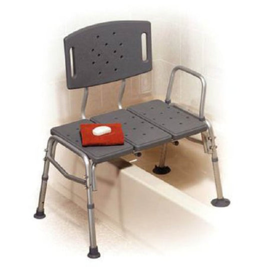 Patterson Medical- Bariatric Bath Transfer Bench Side Arm 16 to 20 Inch Seat Height 500 lbs. Weight Capacity - 557368