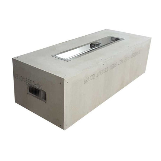 60″ x 24″ Rectangle Ready to Finish Fire Pit Package (48″ Trough - PENTA18EI-HI/LO-120VAC-NG