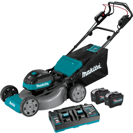 Makita 40V Max XGT Brushless 21 In. Self‑Propelled Commercial Lawn Mower Kit & FREE Makita GRU01M1 - GML01PL